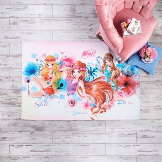 Ліцензійний килимок у дитячу TAC Disney Winx Watercolour.
Розмір килимка – 80*14. . фото 2