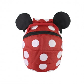 Дитячий рюкзак Lesko W640 Minnie Mouse з ремінцем анти-втратою дошкільний. . фото 2