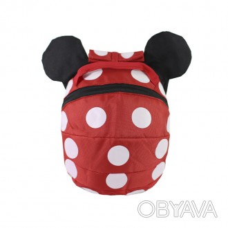 Дитячий рюкзак Lesko W640 Minnie Mouse з ремінцем анти-втратою дошкільний. . фото 1
