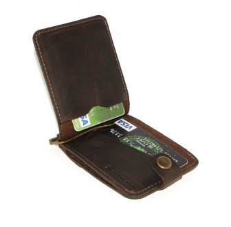 Подарунковий набір DNK Leather : Затискач + обкладинка на права, ID паспорт + кл. . фото 4