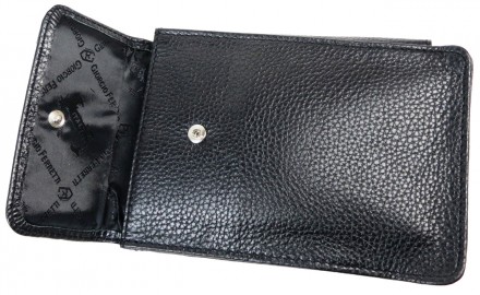 Небольшая мужская кожаная наплечная сумка Giorgio Ferretti 
Ef061 Black черная
О. . фото 7