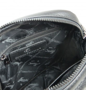 Мужская сумка, планшетка кожаная через плечо Giorgio Ferretti черная 
207HJ001
О. . фото 11