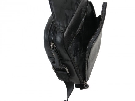Мужская сумка, планшетка кожаная через плечо Giorgio Ferretti черная 
207HJ001
О. . фото 7