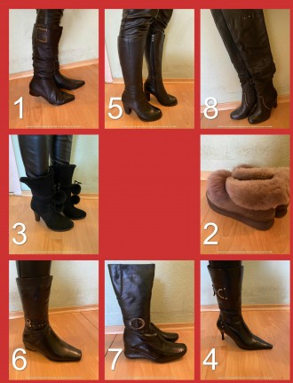 Зимове взуття залишки за розмірами натуральна шкіра та хутро стан нове Додаткові. . фото 2
