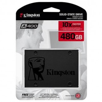 Накопичувач SSD 480GB Kingston SSDNow A400 2.5" SATAIII 
 
Отправка данного това. . фото 5