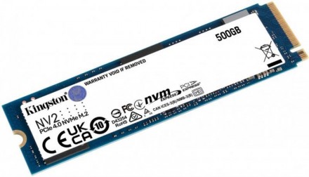 Накопичувач SSD 500GB M.2 NVMe Kingston NV2 M.2 2280 PCIe Gen4.0 x4 
 
Отправка . . фото 3