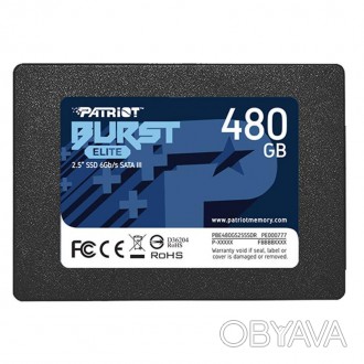 Накопичувач SSD 480GB Patriot Burst Elite 2.5" SATAIII TLC 
 
Отправка данного т. . фото 1