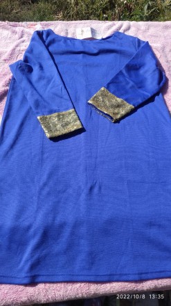 Гарна синя сукня з рукавами 3/4
тканина мягка, трохи тягнеться.
Бренд: Eleganc. . фото 3
