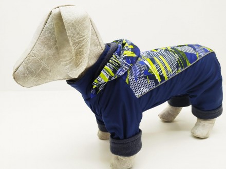 Комбинезон для собак ― верхняя часть изделия изготовлена из плащевой ткани, Внут. . фото 4