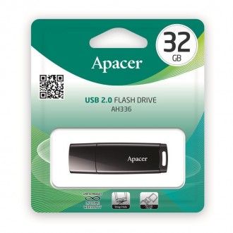 Флеш-накопичувач USB 32GB Apacer AH336 Black 
 
Отправка данного товара производ. . фото 4