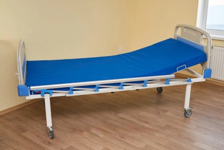 Кровать медицинская функциональная АТОН КФ-2-МП с пластиковыми перилами, телеско. . фото 6