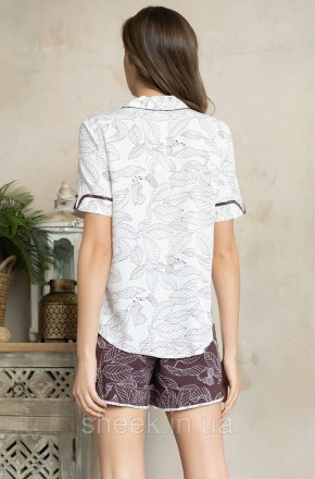 
Комплект Mia-Amore состоит из рубашки с короткими рукавами, центральной застежк. . фото 3