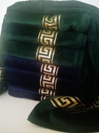 Велюровое полотенце для лица 60*105 см, Версаче
Цвета : темно синее
Нежное, бога. . фото 9