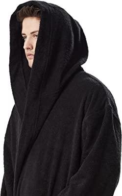 Турецкий черный мужской махровый халат, банный, натуральный р-р XХL 52-54 100% Х. . фото 5
