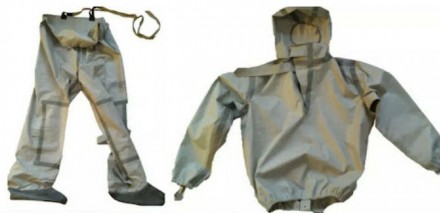 Костюм Л1 химоводостойкий складского хранения состоит из куртки с капюшоном и по. . фото 2