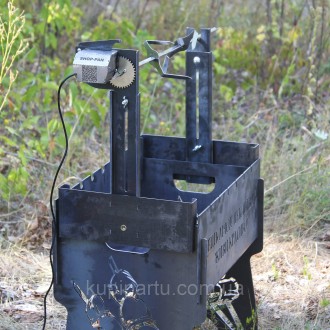 Ріжен (вертел) для мангалу РВ-1
Рожен з електроприводом для пікніка та відпочинк. . фото 4