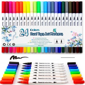 Brush Markers Pens and FineLiner WORISON - усовершенствованный маркер нового пок. . фото 2