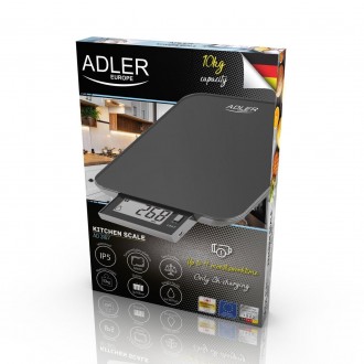Весы для кухни Adler AD 3167 Black до 10 кг
Весы кухонные электронные до 10 кг с. . фото 5