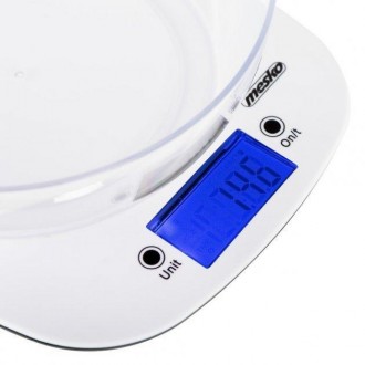 Электронные кухонные весы MESKO MS 3165 с максимальной нагрузкой 5 кг и точность. . фото 4