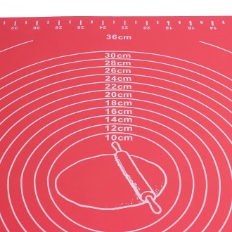 Коврик силиконовый 50 х 40 см Kamille
Коврик силиконовый для раскатки теста — не. . фото 2