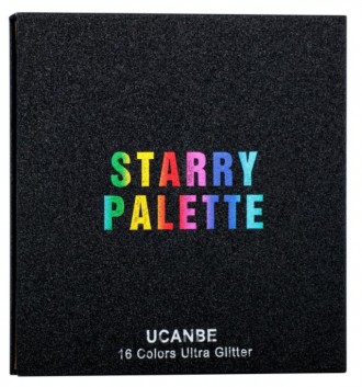 Профессиональная палитра глиттерных теней Ucanbe Starry Palette — потрясающая на. . фото 3
