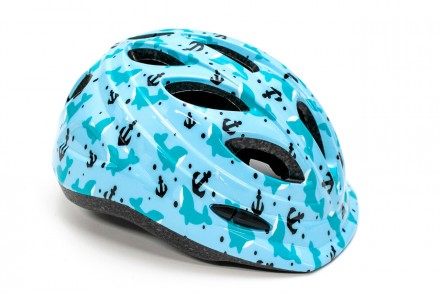 Шлем велосипедный детский, FSK KY501, бирюзовый (48-56 см)
	Красивый и яркий дет. . фото 2