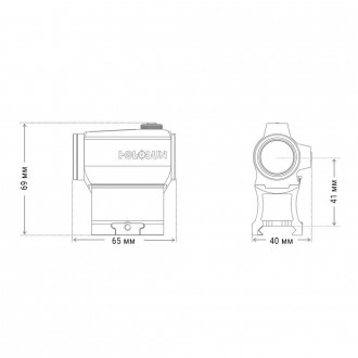 Коллиматорный прицел HOLOSUN HE403B-GR (зеленая подсветка)
Holosun HE403B-GR — э. . фото 4