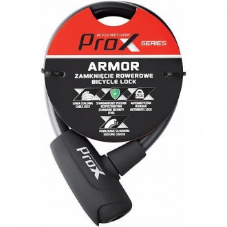 Замок противоугонный для велосипеда ProX Armor под ключ 12 х 600 мм. Киев. фото 1 Замок противоугонный для велосипеда ProX Armor под ключ 12 х 600 мм. Киев. фото 1