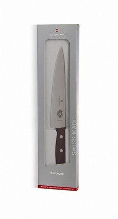 Нож шеф-повара Victorinox Rosewood 5.2060.20G, 20 sm
Невероятно удобный шеф-нож . . фото 4