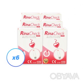 
Тест-полоски Rina Check используются только с глюкометром Rina Check, тайваньск. . фото 1