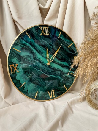 Настінний годинник з серії EPOXY - це втілення краси епоксидної смоли у поєднанн. . фото 8
