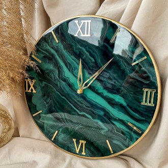 Настінний годинник з серії EPOXY - це втілення краси епоксидної смоли у поєднанн. . фото 2