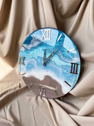 Настінний годинник з серії EPOXY - це втілення краси епоксидної смоли у поєднанн. . фото 11