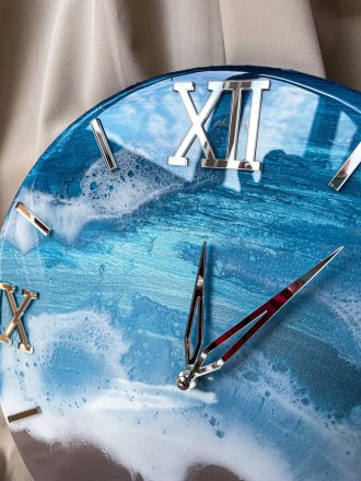 Настінний годинник з серії EPOXY - це втілення краси епоксидної смоли у поєднанн. . фото 9