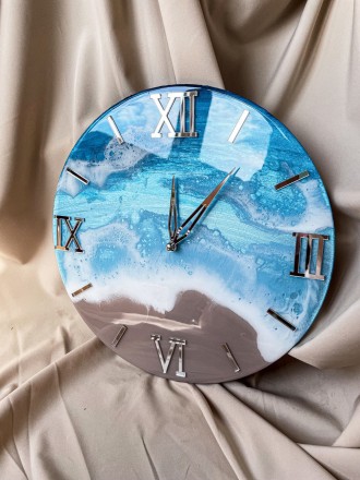 Настенные часы из серии EPOXY – это воплощение красоты эпоксидной смолы в сочета. . фото 8