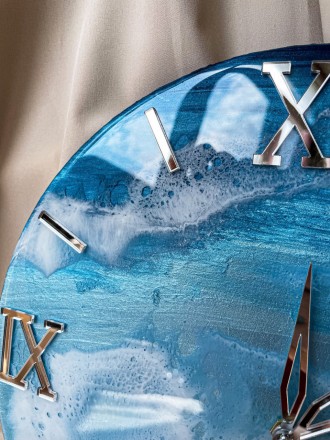 Настінний годинник з серії EPOXY - це втілення краси епоксидної смоли у поєднанн. . фото 7