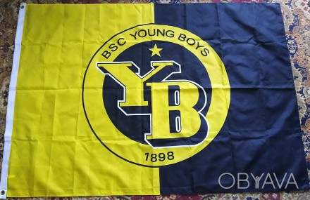 Футбольный флаг FC Young Boys размер 150х90см, 100грн, личная встреча, высылаю п. . фото 1