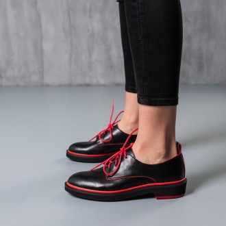 Женские туфли черные Linus 3796 Туфли женские выполнены из искусственной кожи. М. . фото 9