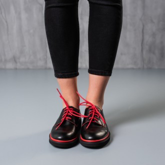 Женские туфли черные Linus 3796 Туфли женские выполнены из искусственной кожи. М. . фото 7