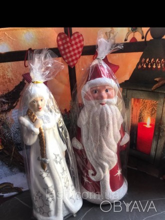 Игрушечный Дедушка Мороз со Снегурочкой под елку, незаменимый атрибут для создан. . фото 1