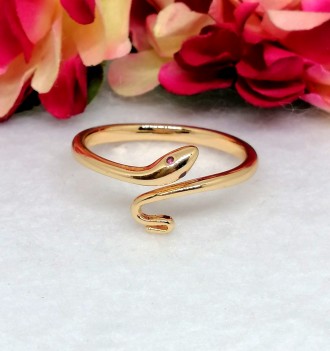Стильное позолоченное женское кольцо. Медицинское золото
Бренд: Xuping
Основа : . . фото 2
