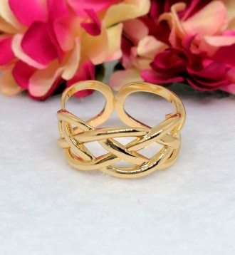 Стильное позолоченное женское кольцо. Медицинское золото
Бренд: Xuping
Основа : . . фото 2