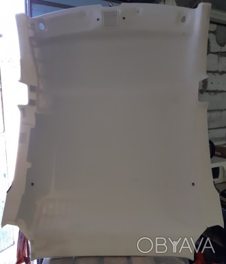 Обшивка потолка без панорамной крыши монокамера ALCANTARA WHITE (в сборе) Tesla . . фото 1