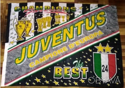 Футбольный флаг FC Juventus, размер 135х85см, 100грн, личная встреча, высылаю по. . фото 1