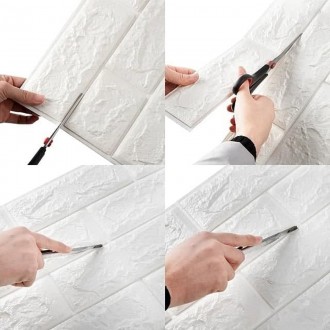 Самоклеюча декоративна настінно-стельова 3D біла плитка 700x700x7мм (193)
Мрієте. . фото 4