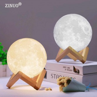 
3D светильник - ночник Magic 3D Moon UFT станет отличным дополнением любого инт. . фото 5