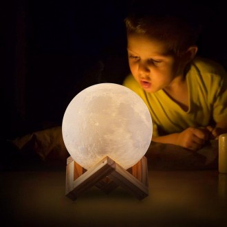 
3D светильник - ночник Magic 3D Moon UFT станет отличным дополнением любого инт. . фото 7