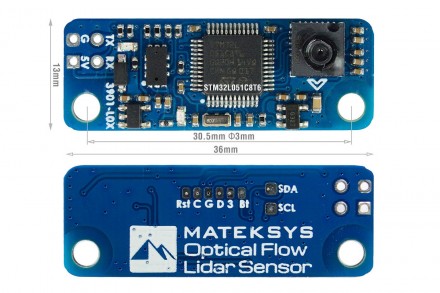 Модуль оптической стабилизации Matek 3901-L0X поддерживается прошивками INAV и A. . фото 3