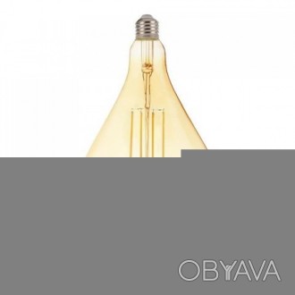 Лампа винтажная светодиодная (ретро) Filament led TOLEDO 8W 2200K Янтар E27. . фото 1