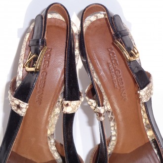 Dolce & Gabbana (Италия). Женские босоножки на платформе и высоком каблуке. . . фото 9